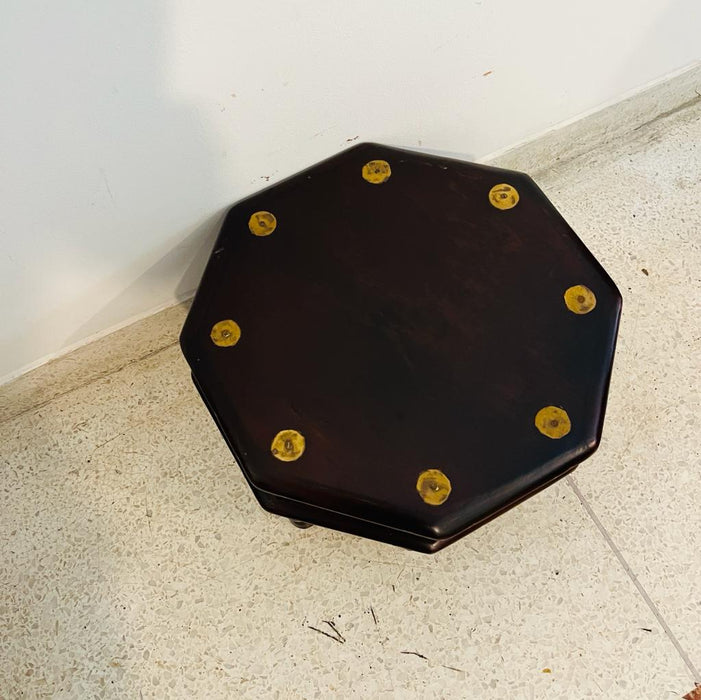 Tahirin : Octagonal  Vintage Wooden  table ( Low )