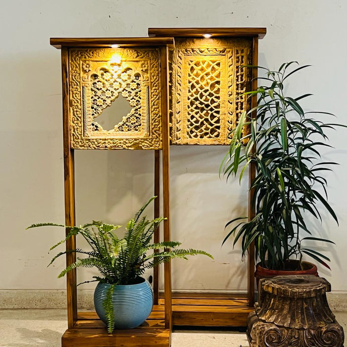 Ruhana 3 : Stone Jali pedestal ( Sold individually)