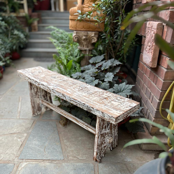Elegant Garden Style Wooden Bench; Mussarat 3