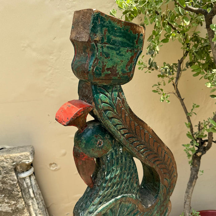 Vintage Peacock Sculpture : Mayur (4 feet)