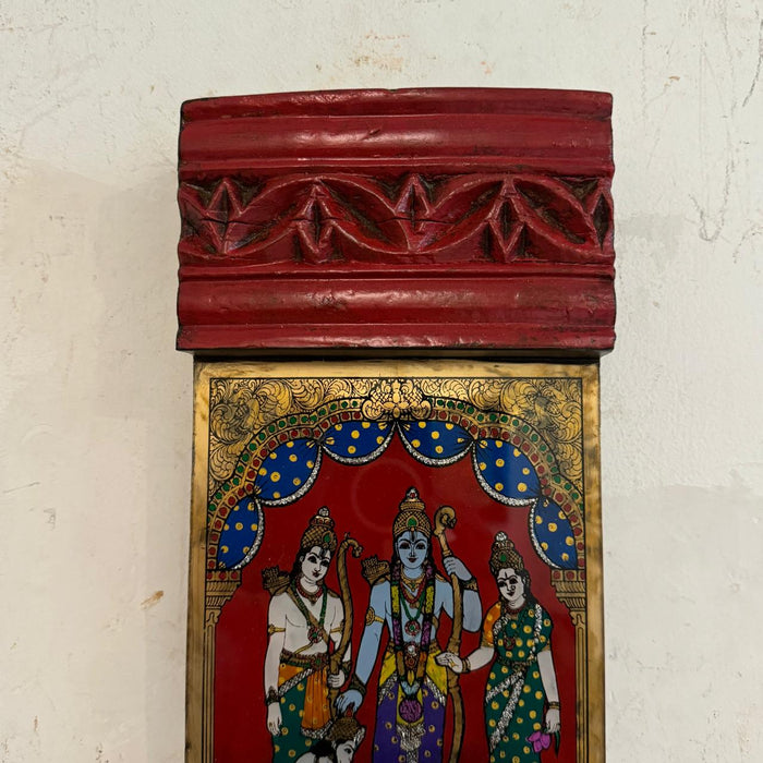 Framed Glass  Tanjore Painting ( Ram Durbar)  : 7