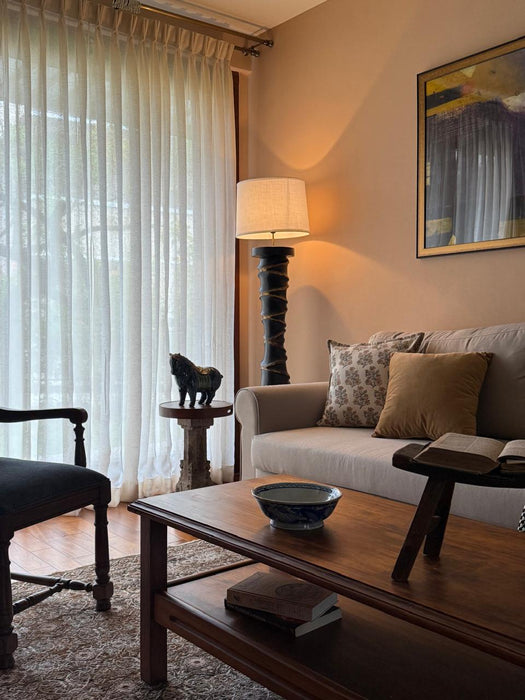 The Sand Ridged Tall  Lamp