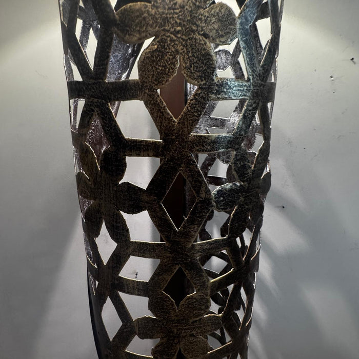 Metal Jali Sculptural Lamp- Noor 3 (Shade Included )