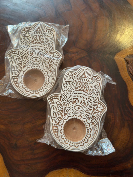 Hamsa Hands  diyas ( Set of two) : Jyot 1