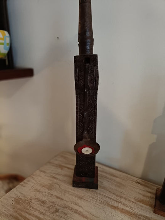 Wood Metal Diya Stand 2