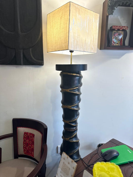 The Sand Ridged Tall  Lamp