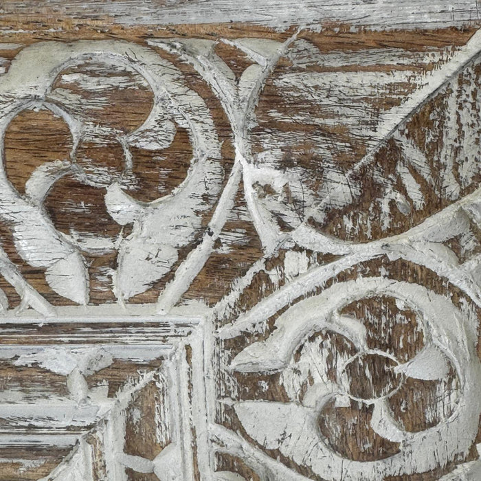 Carved Wooden Mirror : Aaina 27