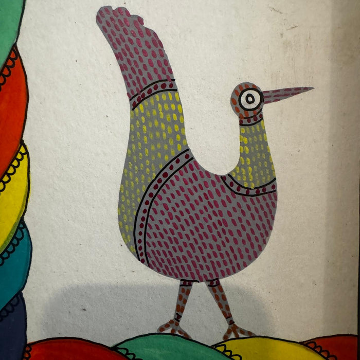 Framed Original Gond Painting - Tasveer 5