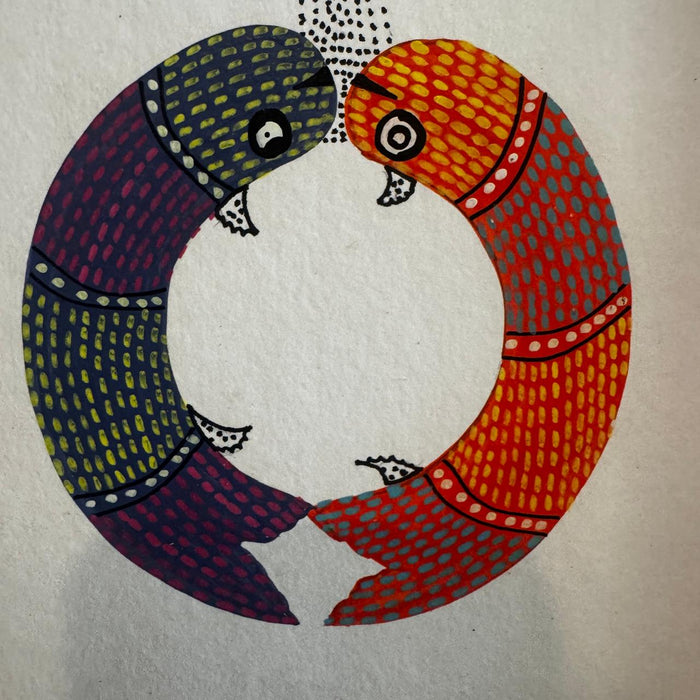 Framed Original Gond Painting - Tasveer 8
