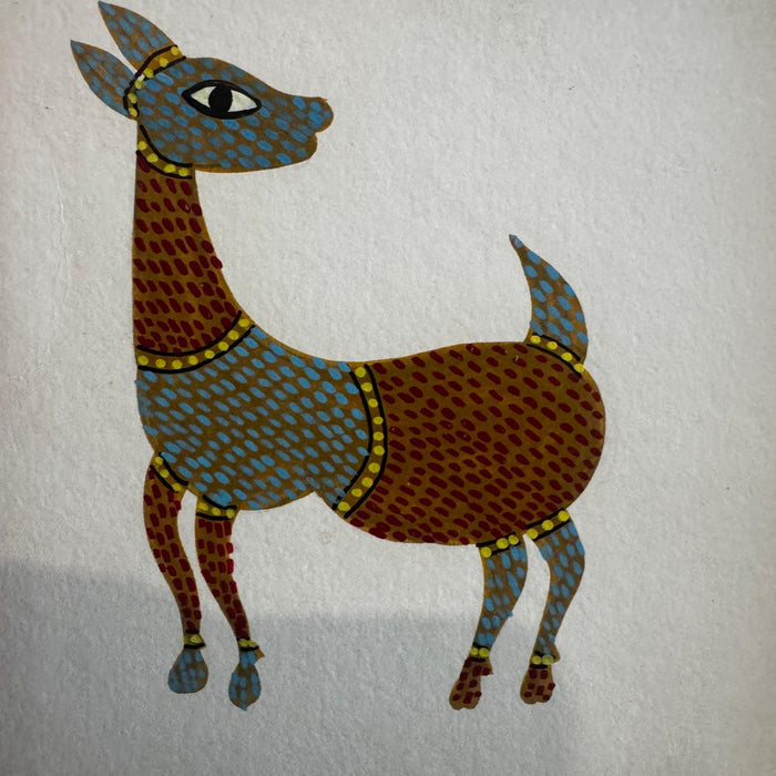 Framed Original Gond Painting - Tasveer 13