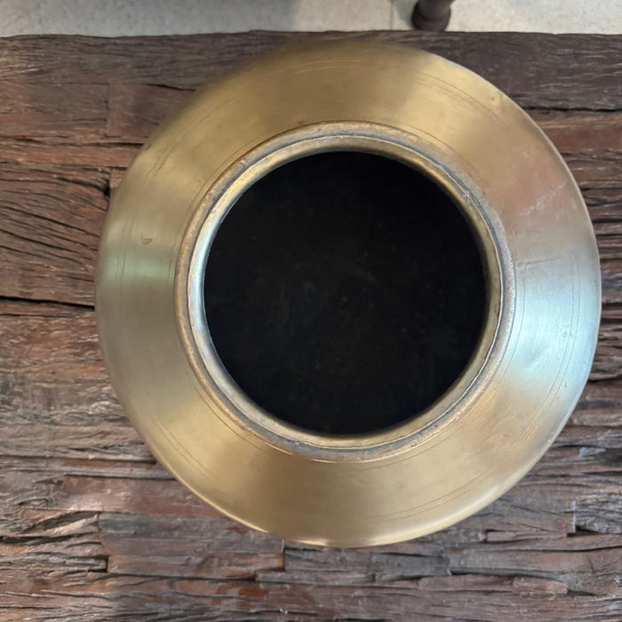 Vintage  Brass Matka / Planter- Krishav 1