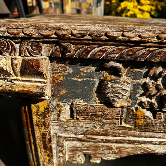 Carved Table with Antique Legs  : Daksh 8