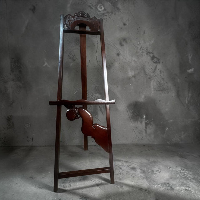 Parrot Easel in Vintage Teak Wood