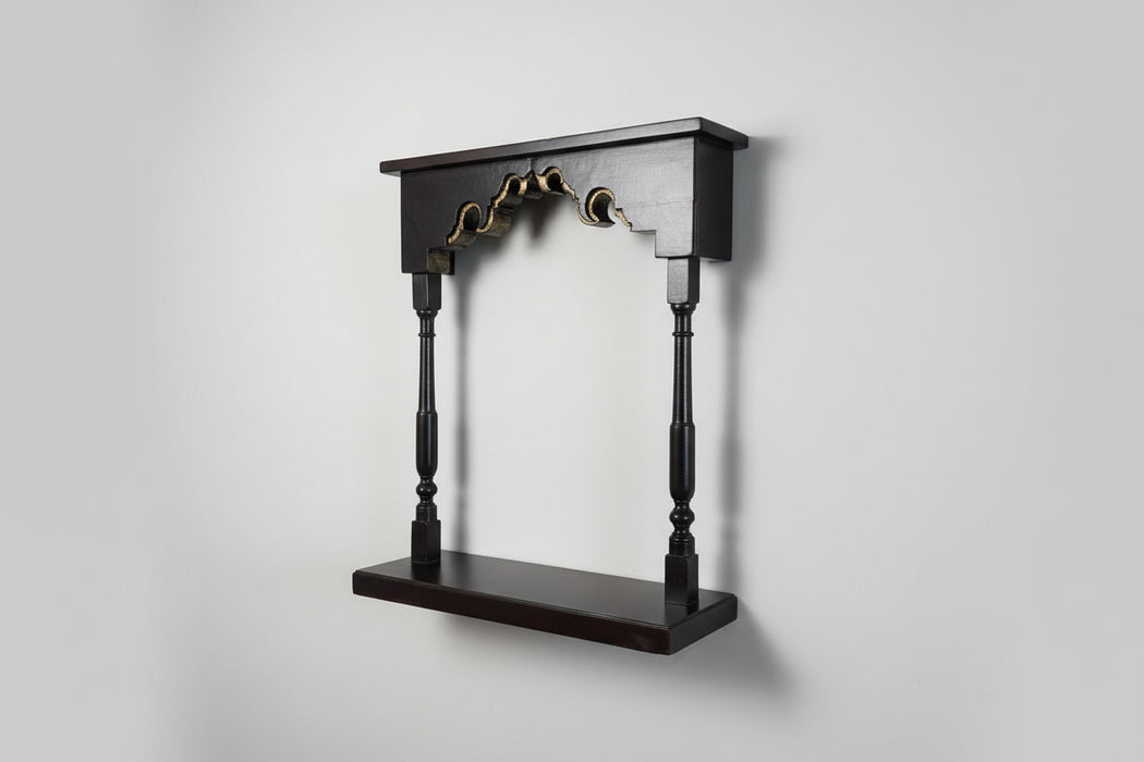 Two-Pillar Jharokha in Teak Wood  : Haya 8