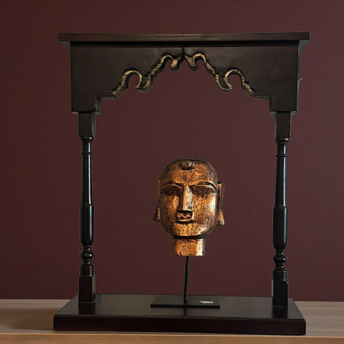Two-Pillar Jharokha in Teak Wood  : Haya 8