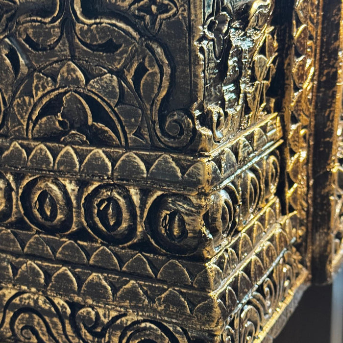 Carved Panel Console with Teak Brackets   : Kavya 4