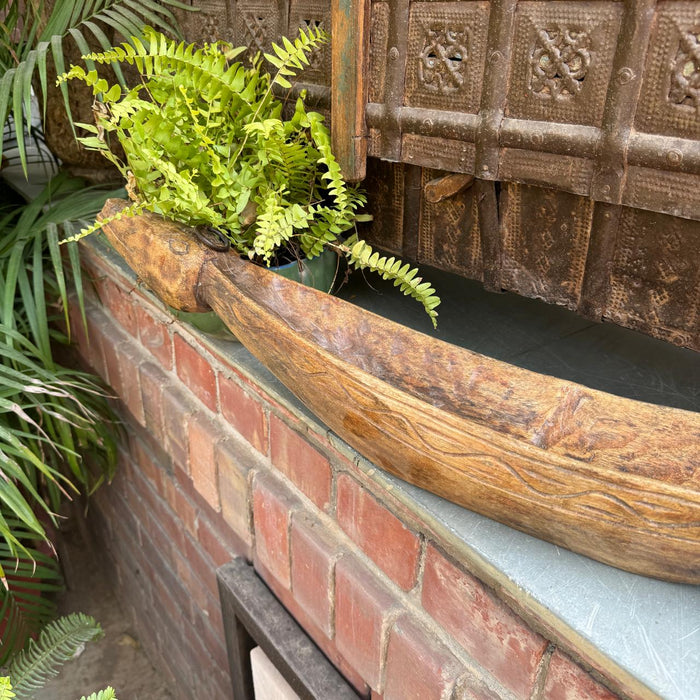 boat shaped planter pot Kashish 5 : Boat shaped planter — Khojcrafts