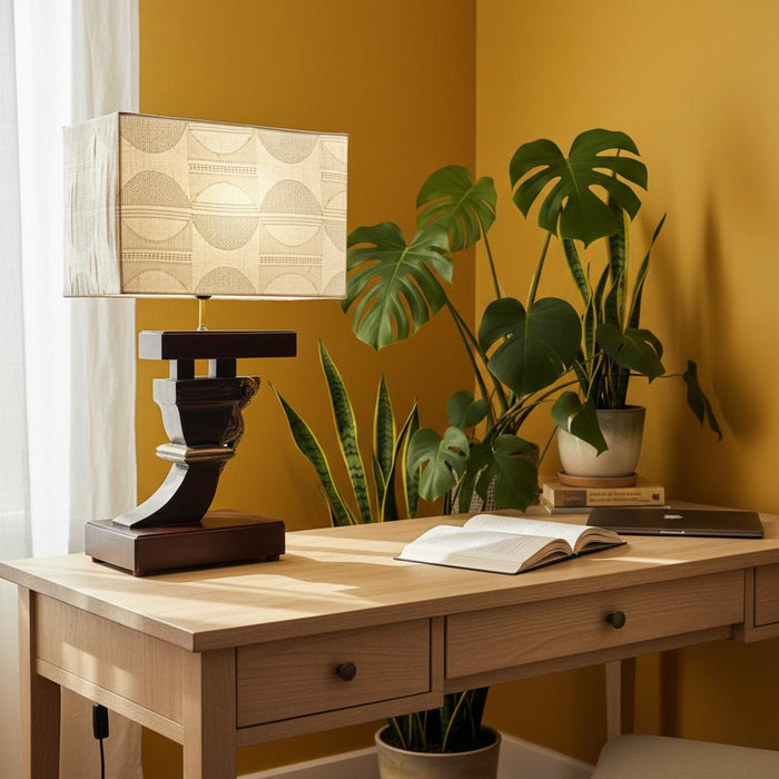 Vintage Peacock Lamp : Noor 14 ( Shade included)