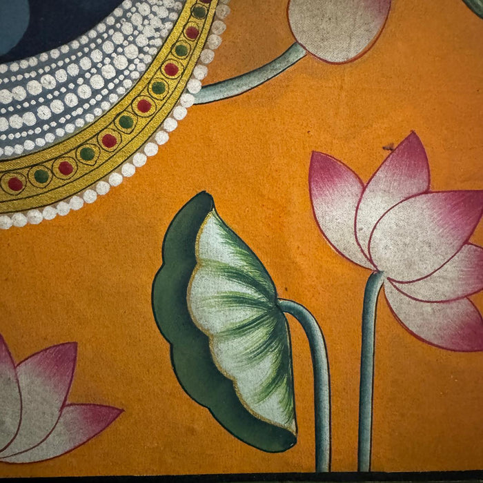Pichwai – Govinda’s Face with Lotus Motif