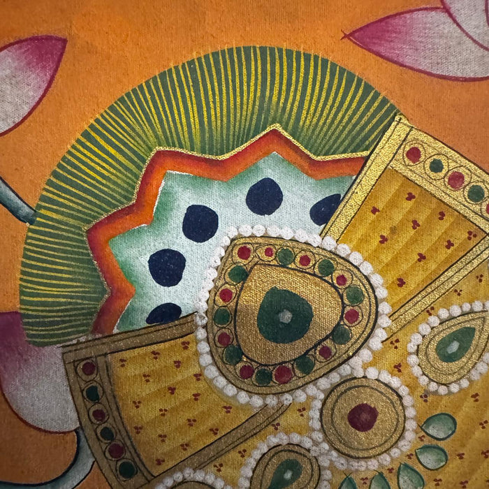 Pichwai – Govinda’s Face with Lotus Motif