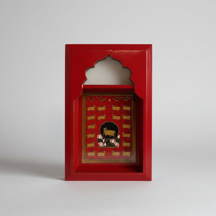 Framed Pichwai of Cows-2