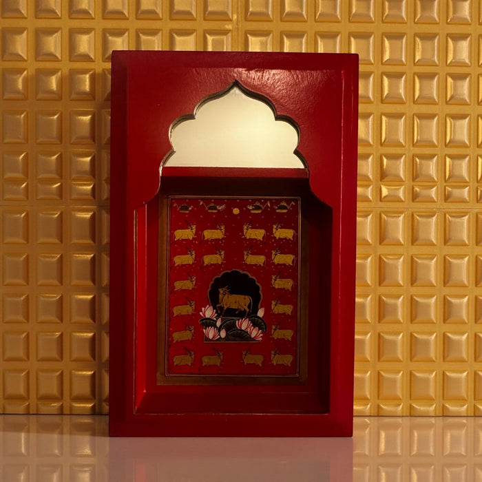 Framed Pichwai of Cows-2