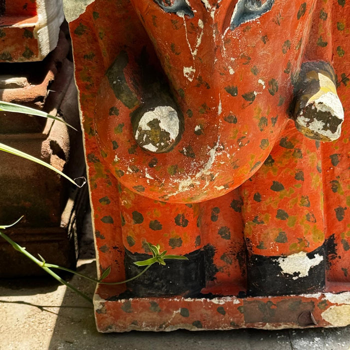 Vintage Stone Ganesha Sculpture: Pashan 16