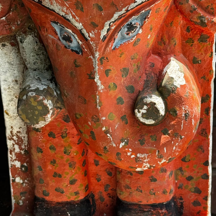 Vintage Stone Ganesha Sculpture; Pashan 17