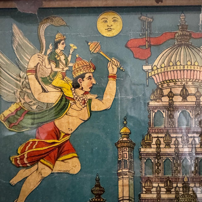 Krishna in Saracenic Temple – 19th Century Style Artwork