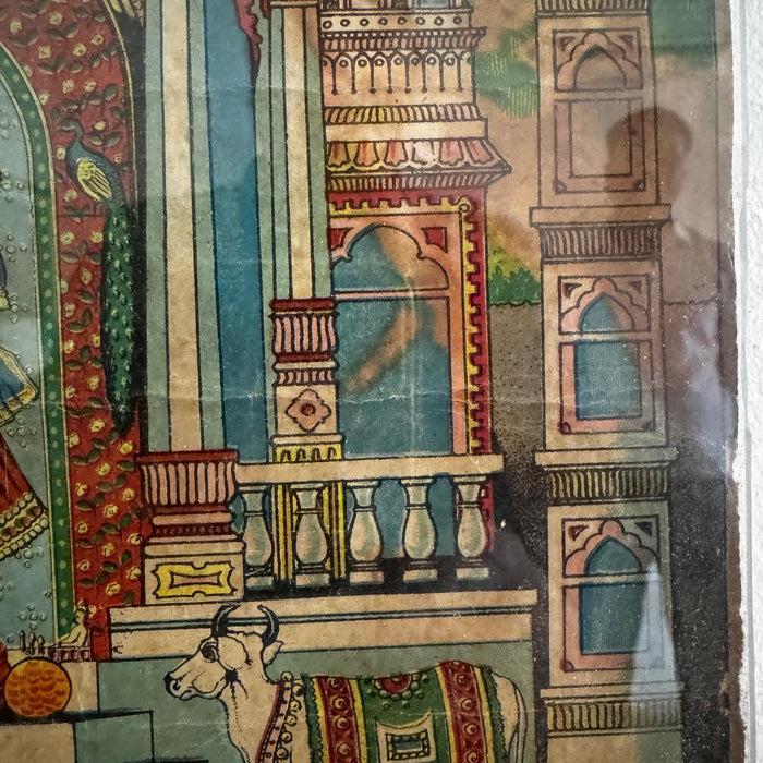 Krishna in Saracenic Temple – 19th Century Style Artwork