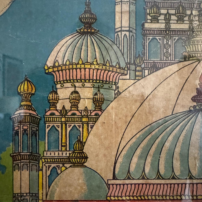 Krishna in Saracenic Temple – 19th Century Style Artwork