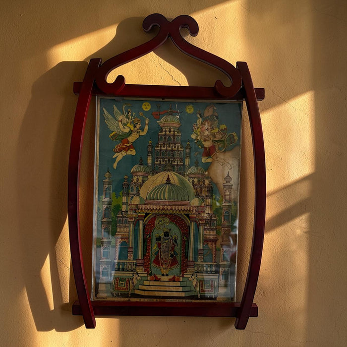 Krishna in Saracenic Temple – 19th Century Style Artwork