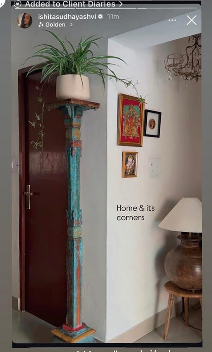 Tall carved pillar : Stambh 11