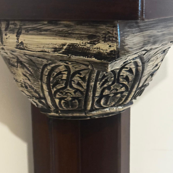 Corner Pedestal with Vintage Carved Details : Ruhana 5
