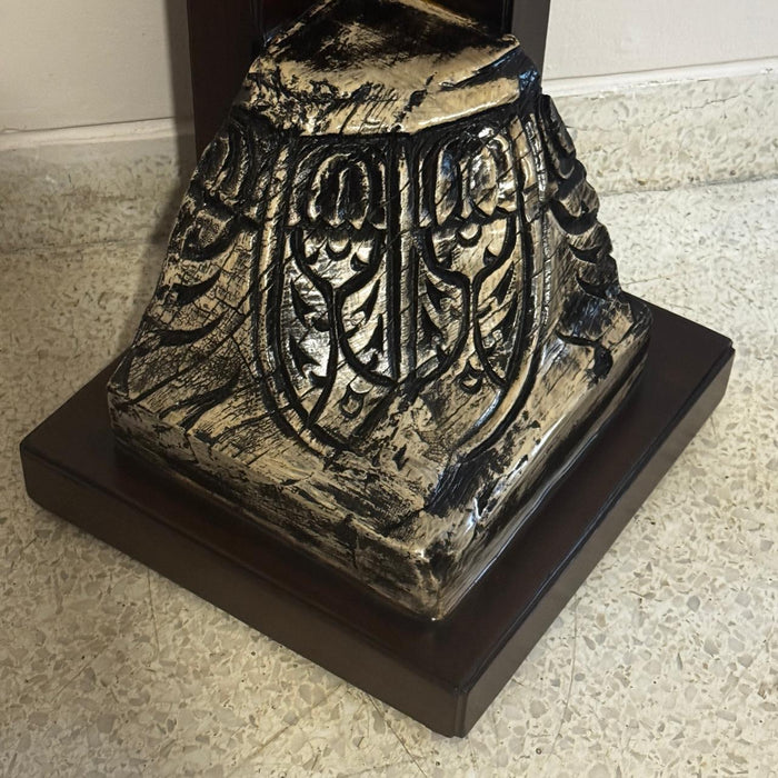 Corner Pedestal with Vintage Carved Details : Ruhana 5