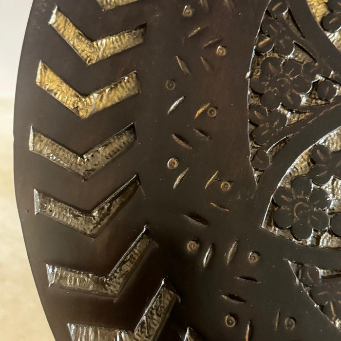 High Pedestal with Antique Pillar & Carved Top : Ruhana 8