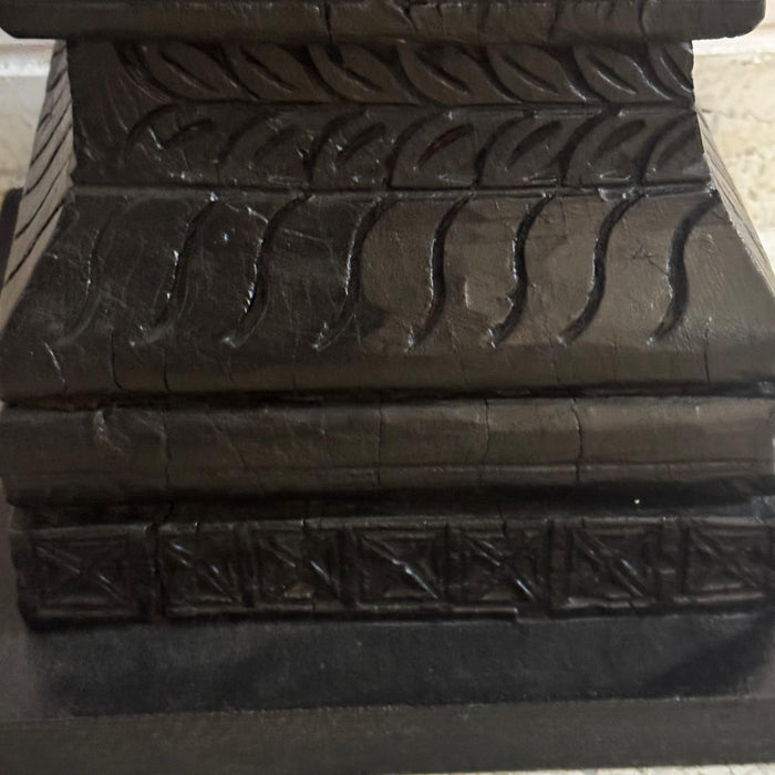 Low Height Pedestal with Carved Base : Ruhana 18