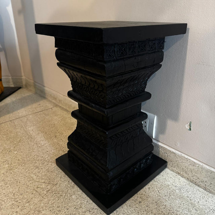 Low Height Pedestal with Carved Base : Ruhana 18