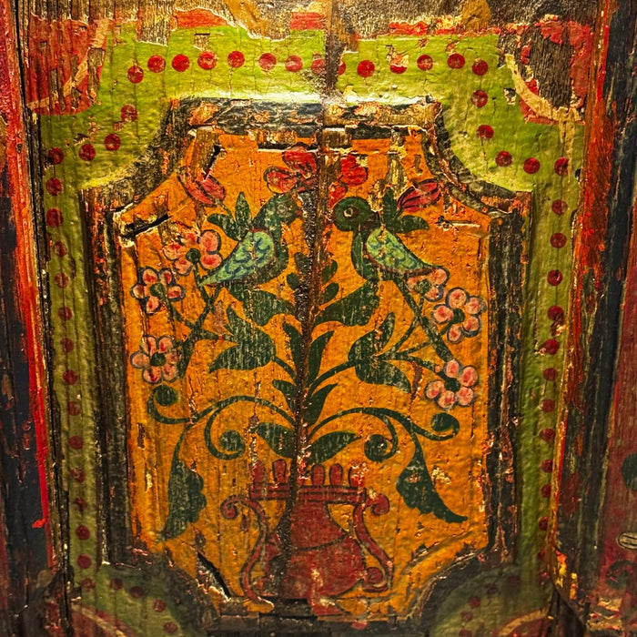 Vintage Hand-Painted Wooden Panel Pedestal  Ruhana 23