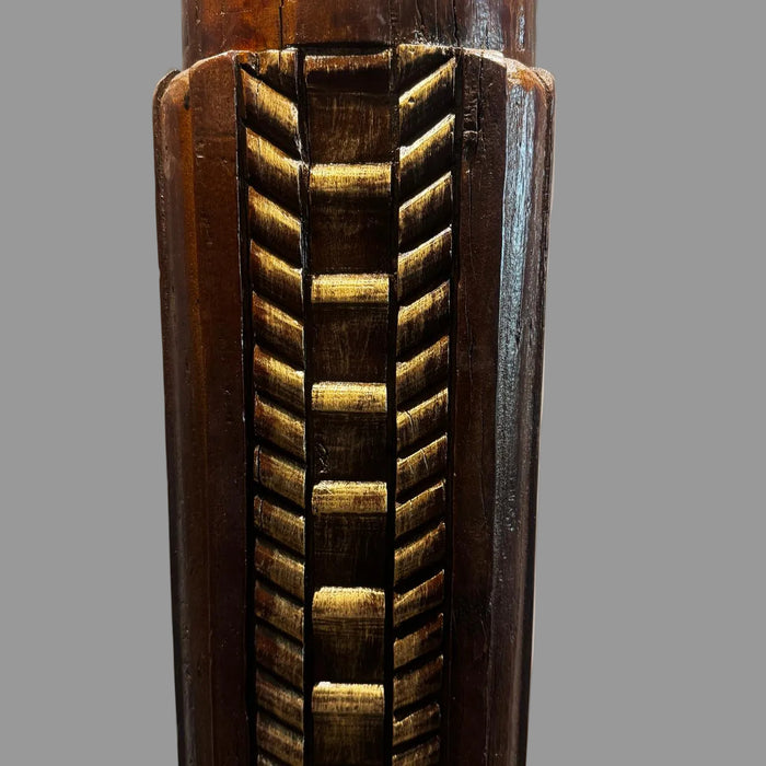 Art Deco Pillar in Solid Teak Wood : Stambh 9