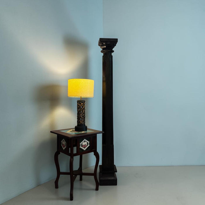 Rosewood Pillar with Teak Base & Capital : Stambh 7