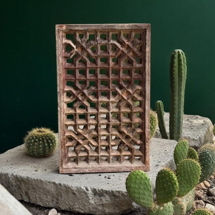 Vintage Agra Stone Jali: Nakaashi 1