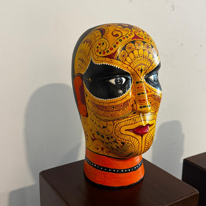 Theyyam Carved Wooden Heads –  Inspired (Kerala)-1