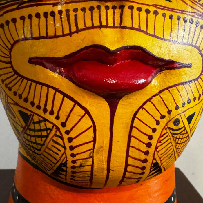 Theyyam Carved Wooden Heads –  Inspired (Kerala)-1