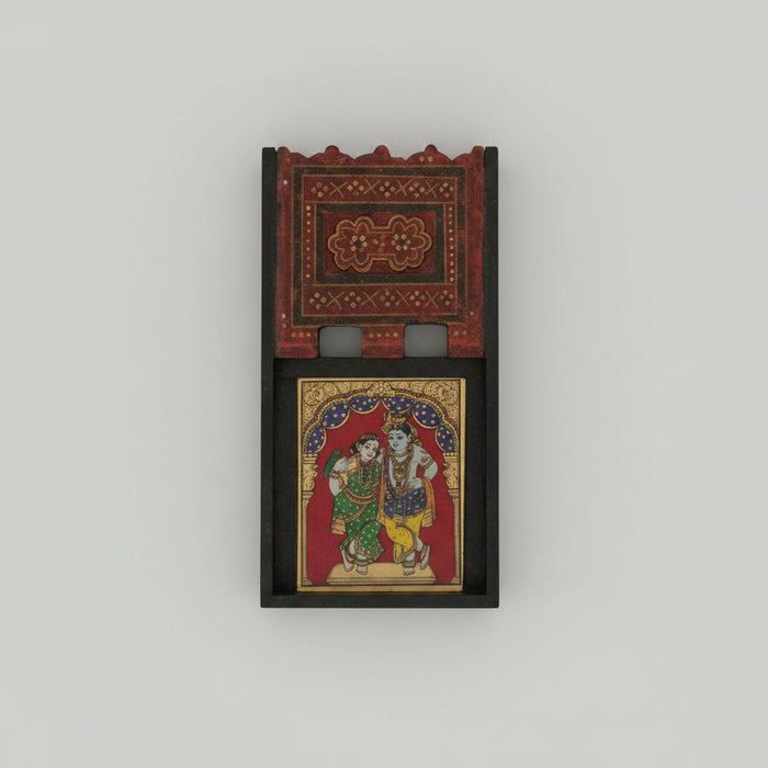 Framed Radha Krishna Tanjore Painting