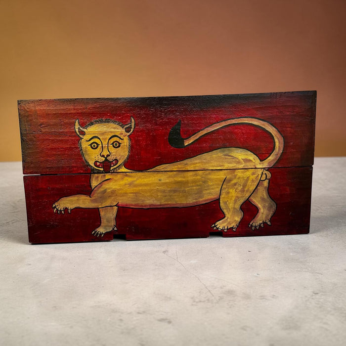 Tibetan Tiger Panel on Wood-2