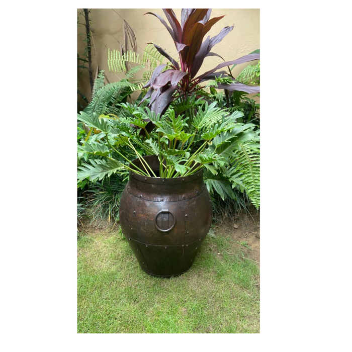 Vanya ( small) : Vintage  Metal planter