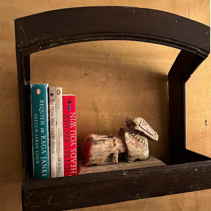 Almas:  Minimalistic Wooden Bookshelf Jharokha