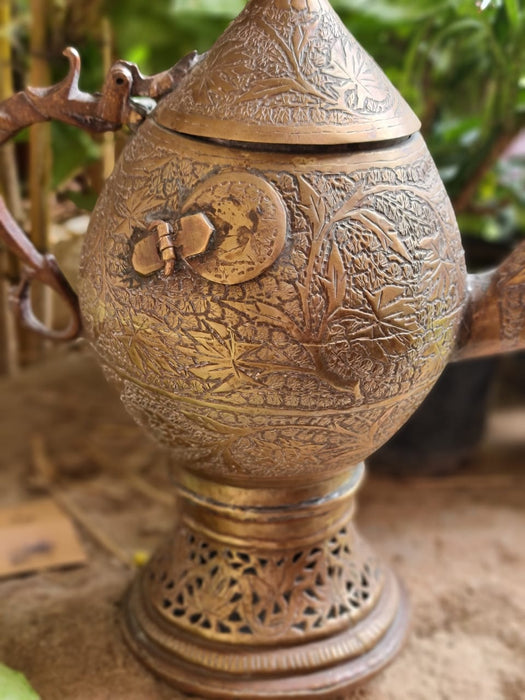 Vintage Kashmiri Samovar-1.  Copper. Engraved