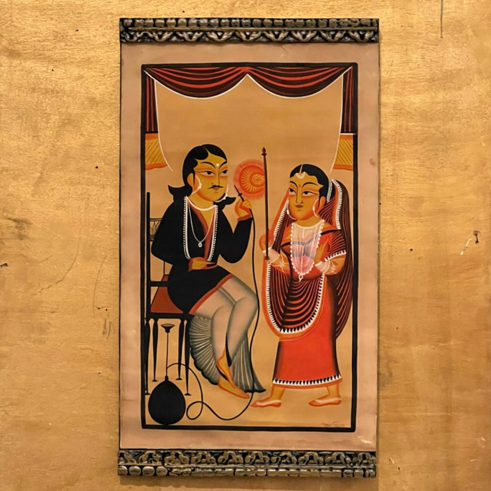 Kalighat Art Series- Parijat ( Framed )